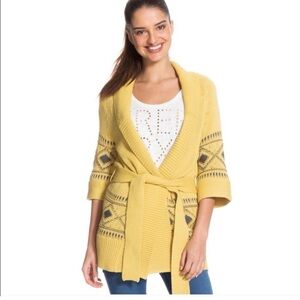 Roxy Open Front Cardigan with Belt NWT